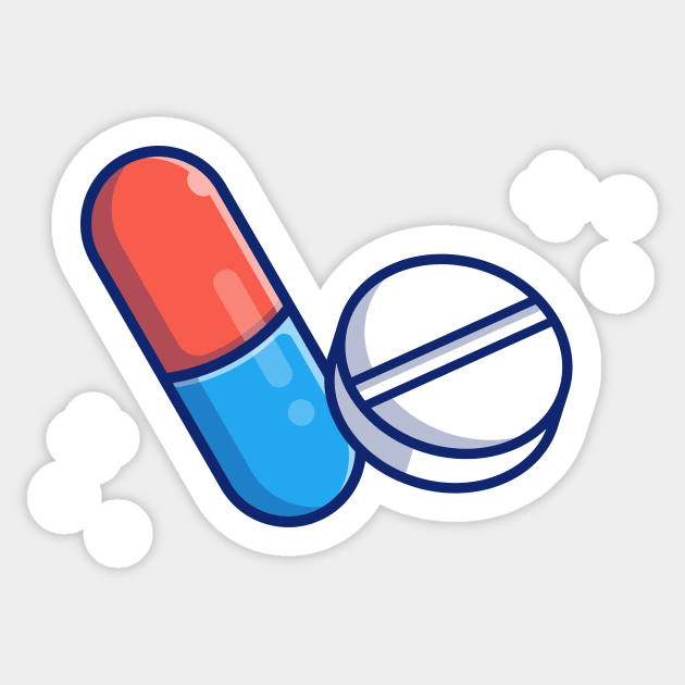 Pill And Tablet Cartoon Sticker by Catalyst Labs